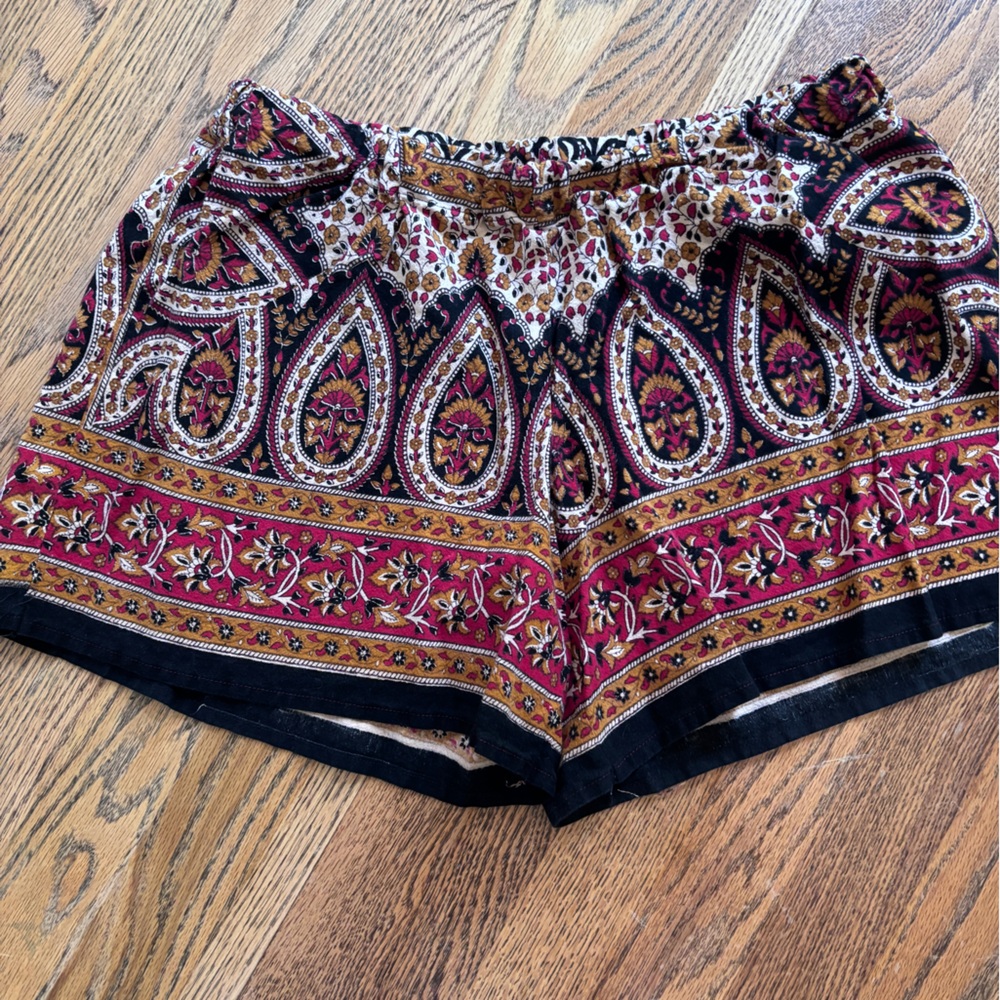 Handmade up cycled tapestry shorts